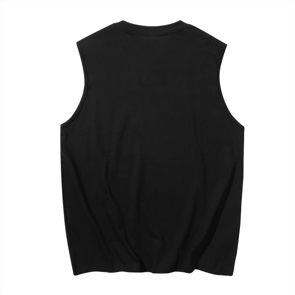 white tank top,mens tank top,sleeveless tank top,gym tank top,minimalist tank top,summer tank top,streetwear tank top,cotton tank top,workout tank top,casual tank top