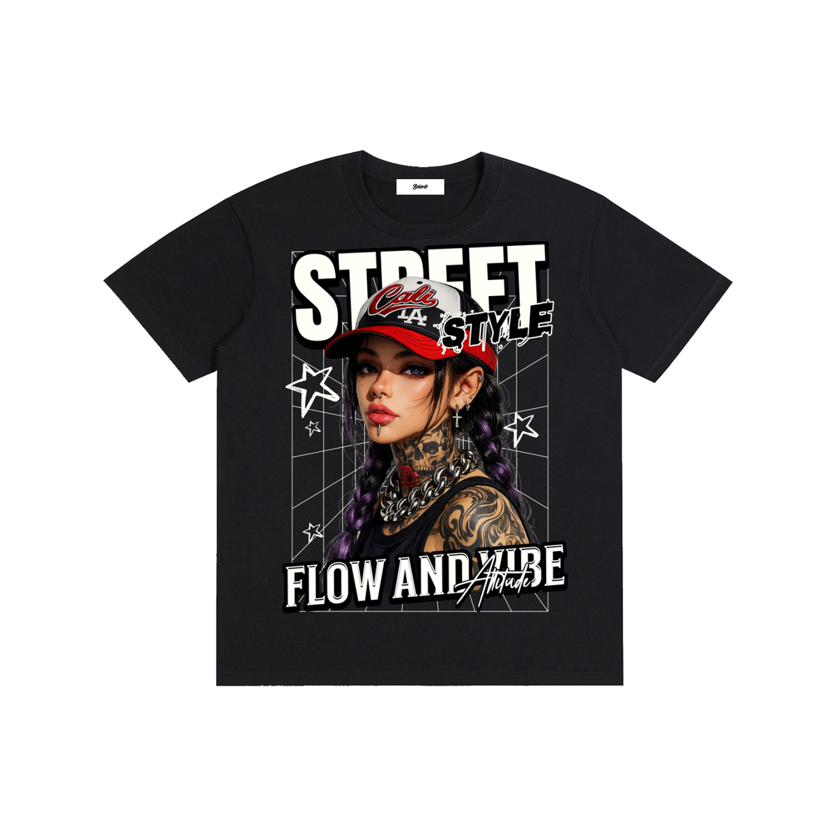 Urban Street Style Flow Graphic T-Shirt - Belarté