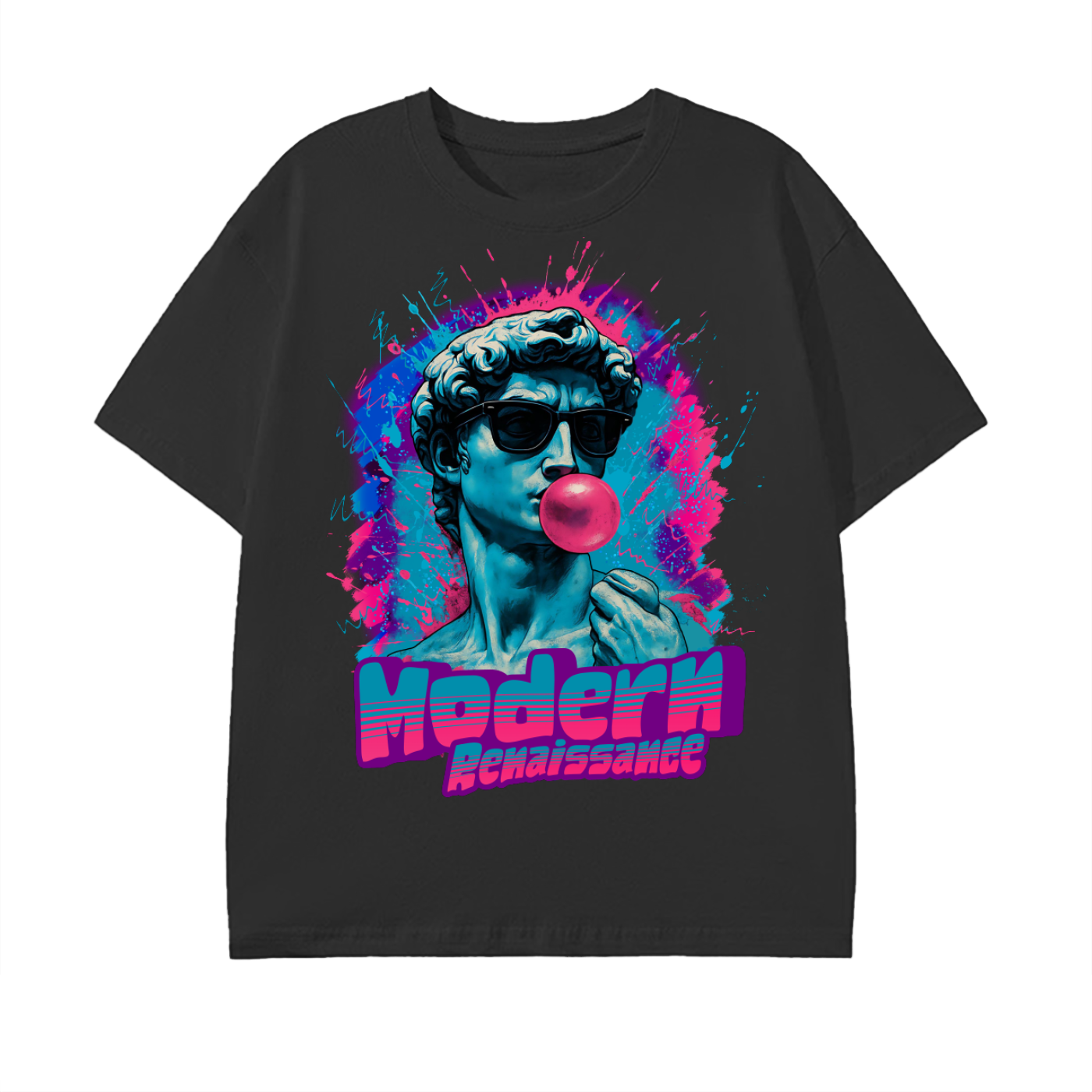 streetwear,pop art,neon,bubble gum,david statue,art lover,modern art,aesthetic fashion,cool style,trendy outfit