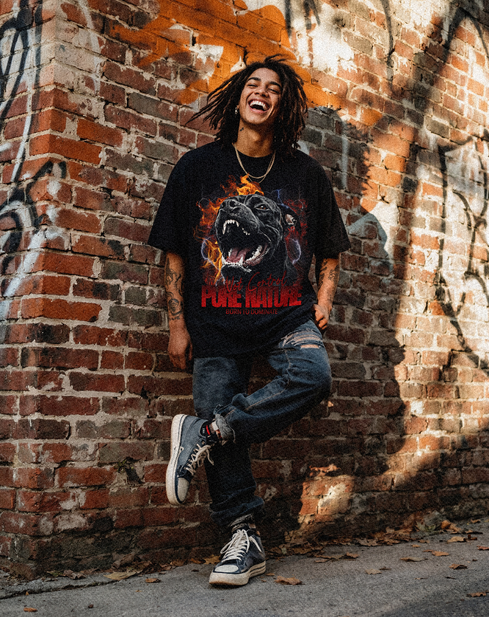 Amstaff Power Graphic Streetwear T-Shirt