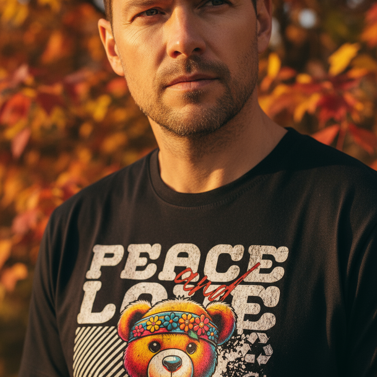 Peace And Love Teddy T-Shirt