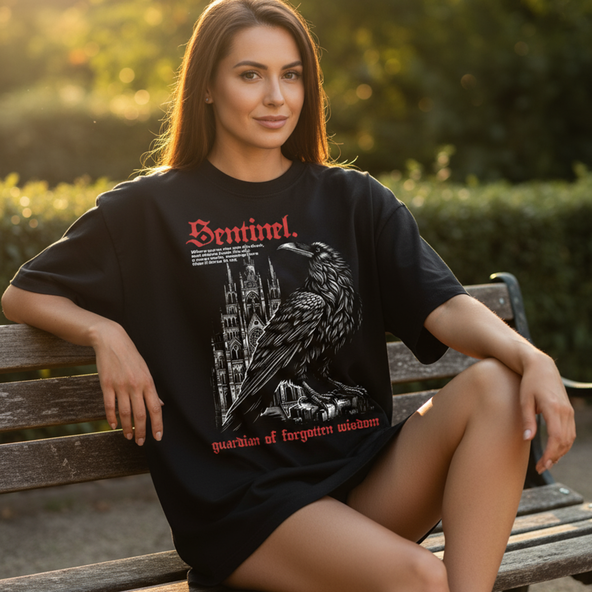 Sentinel Raven Gothic T-Shirt