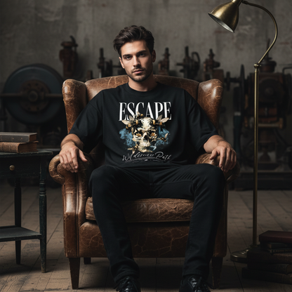 Escape Skull Streetwear Graphic  T-Shirt