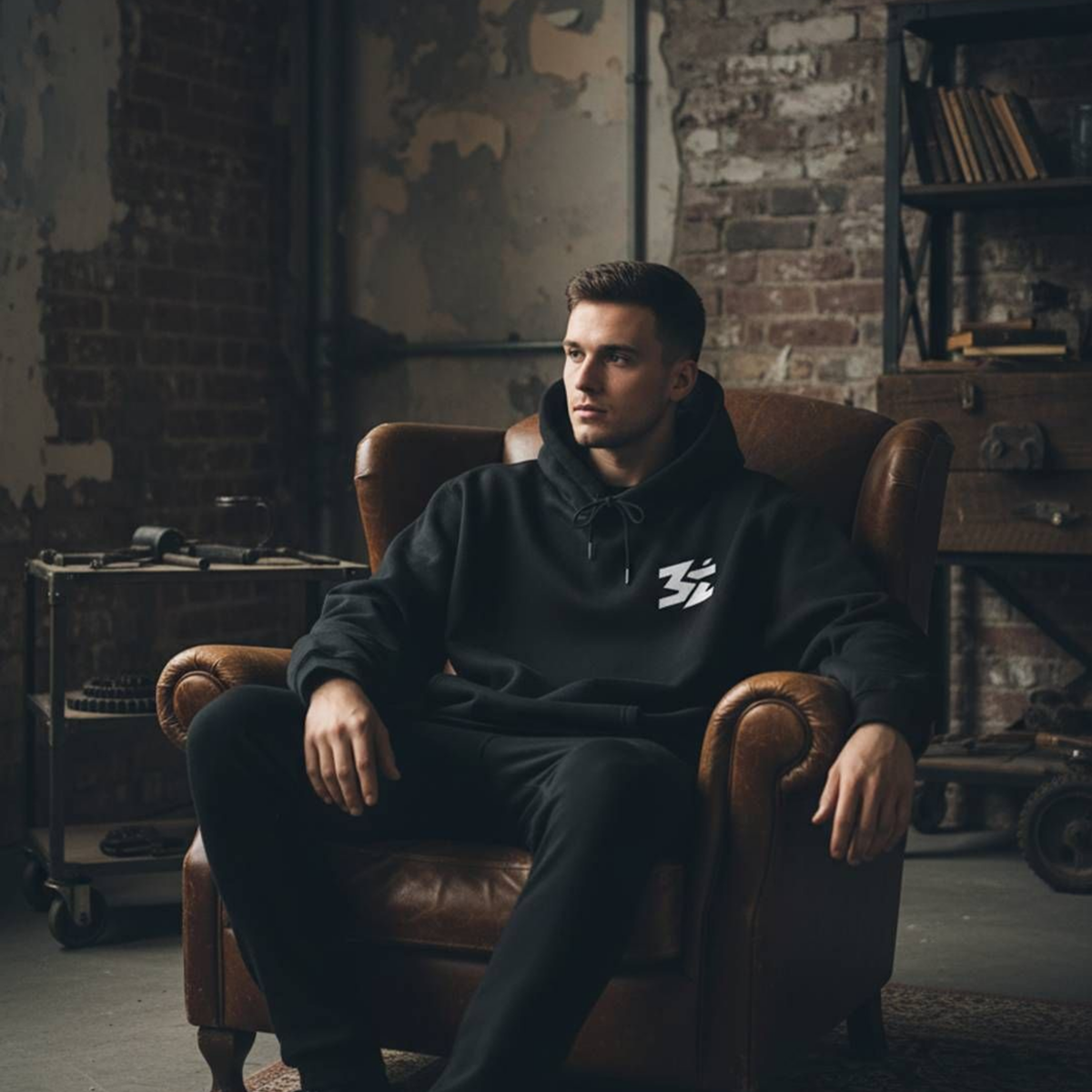 Belarté White Minimal Logo - Hoodie