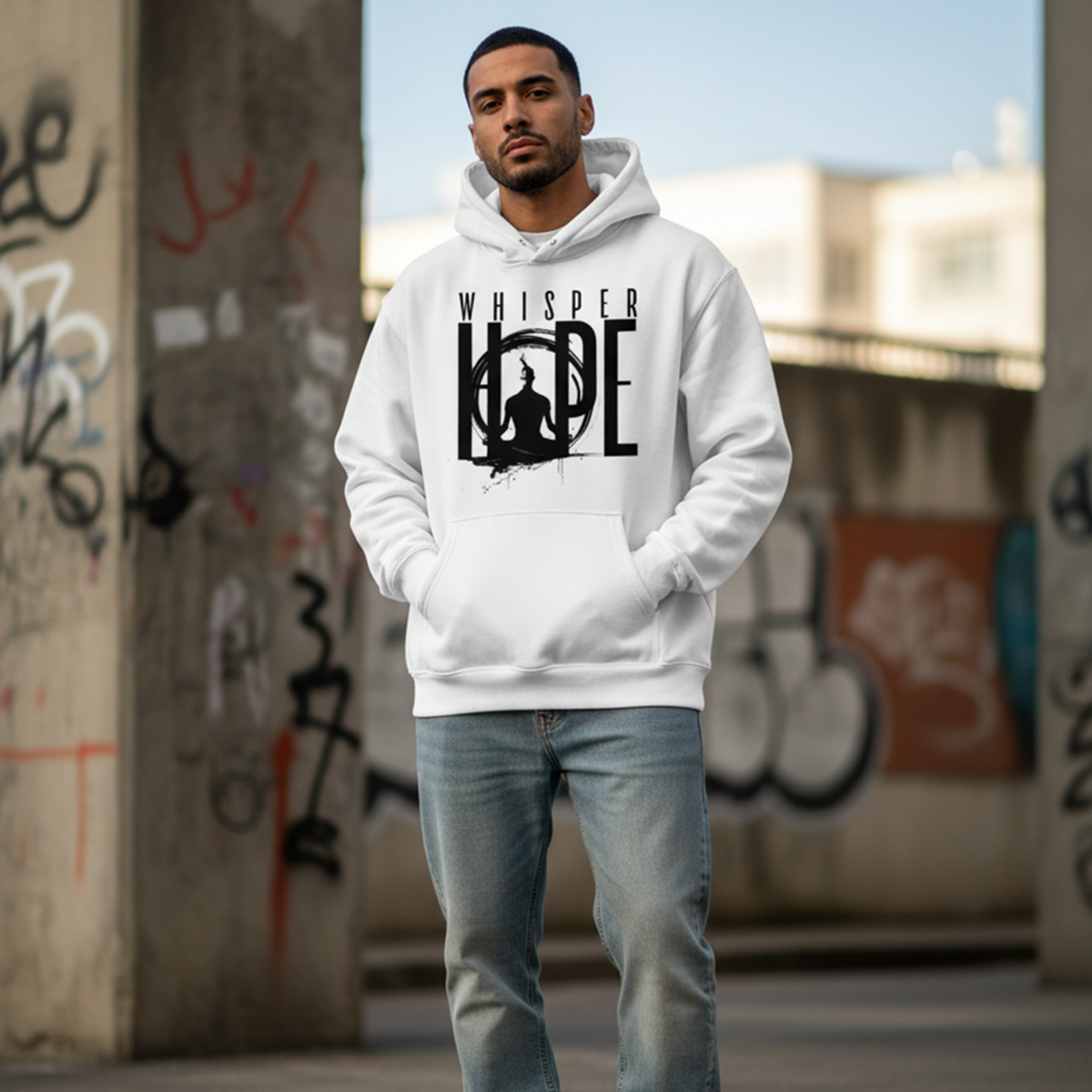 Whisper Hope Minimalist Hoodie