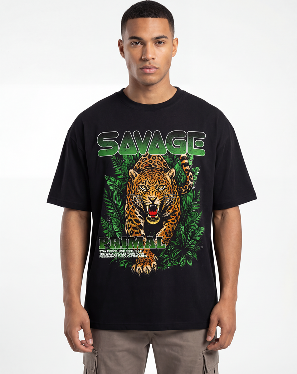 Savage Primal Leopard T-Shirt - Belarté