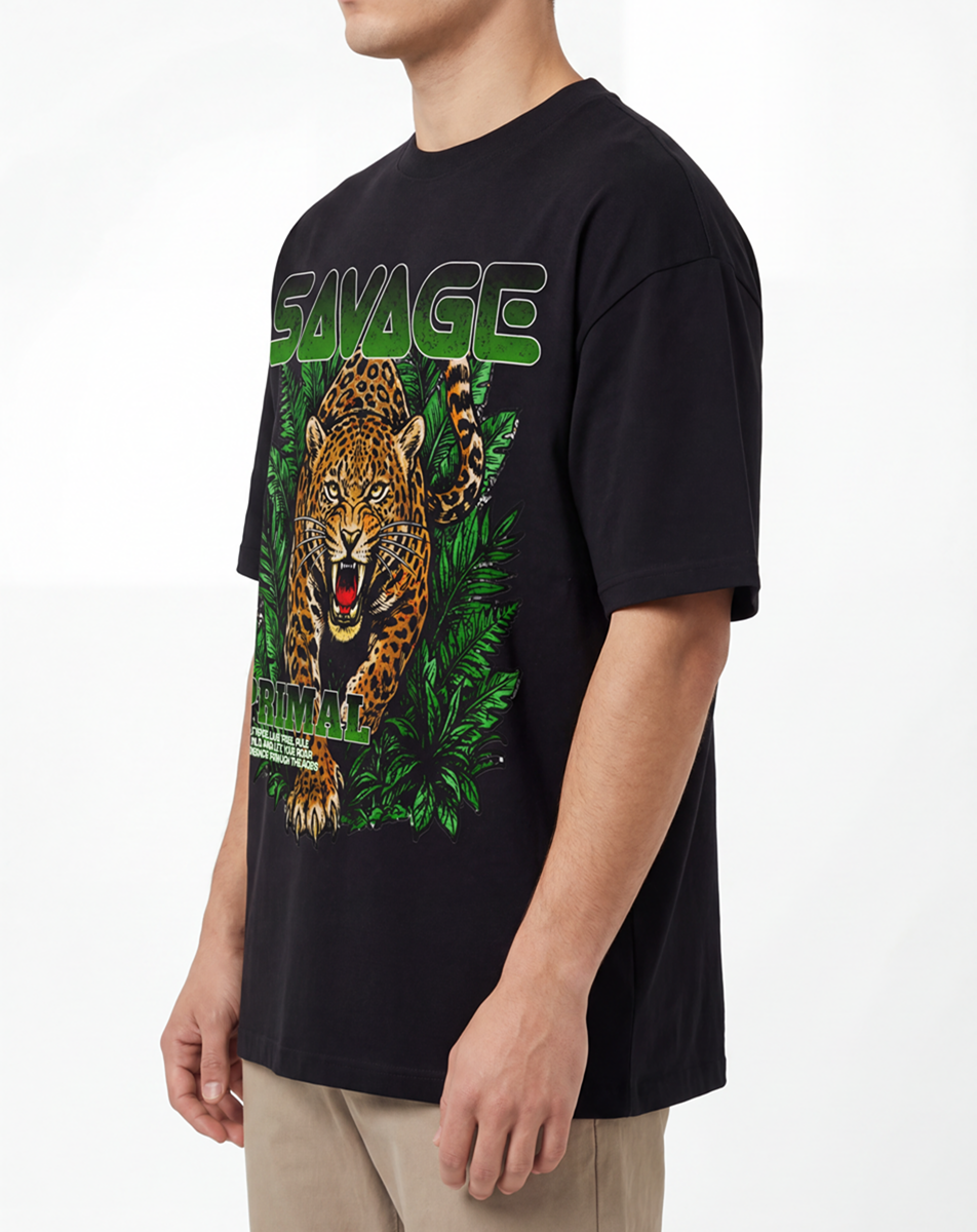 Savage Primal Leopard T-Shirt - Belarté