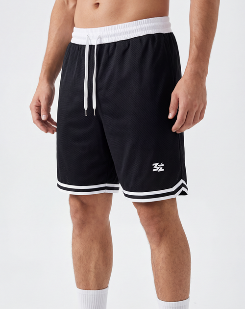 Basketball Stripes Mesh Shorts - Belarté