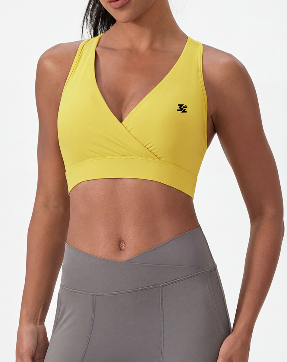 Women's Crossover V-Neck Sports Bra - Belarté