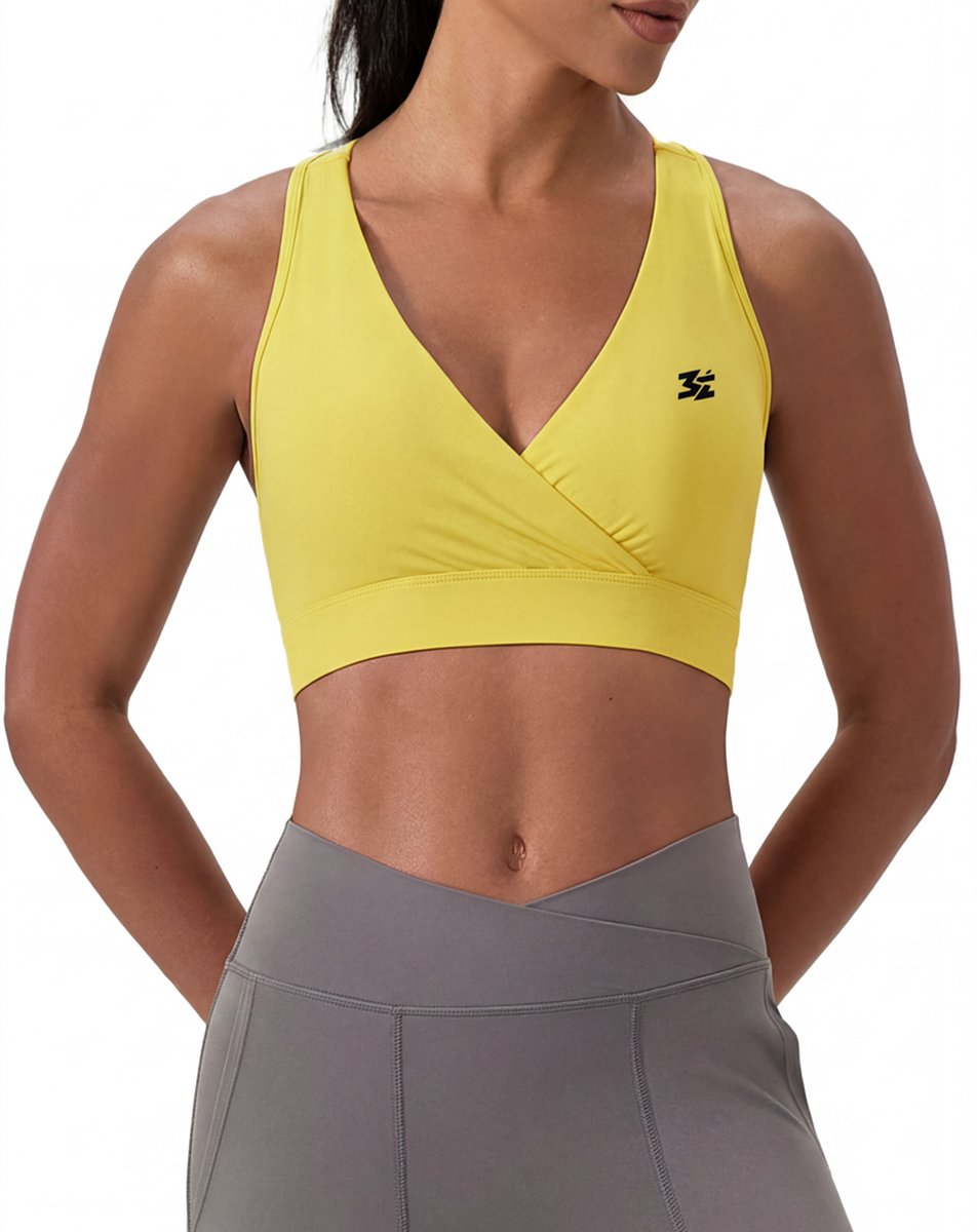 Women's Crossover V-Neck Sports Bra - Belarté