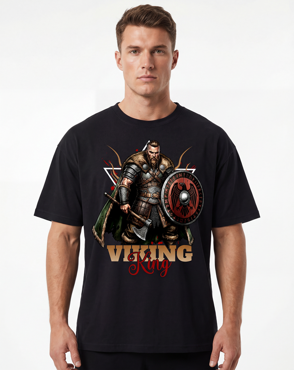 Viking Warrior King Norse T-Shirt - Belarté