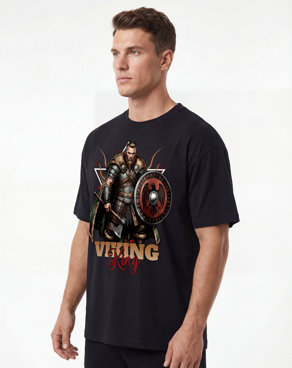 Viking Warrior King Norse T-Shirt - Belarté