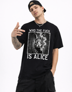 Koszulka z nadrukiem "Stoned Rabbit" – Zabawny T-shirt uliczny unisex