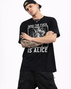 Koszulka z nadrukiem "Stoned Rabbit" – Zabawny T-shirt uliczny unisex