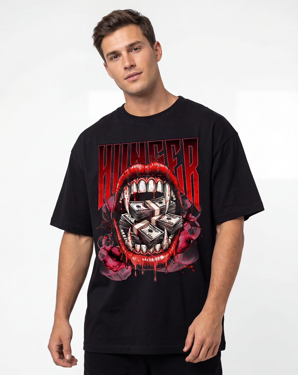Money Hunger Streetwear Graphic T-Shirt - Belarté