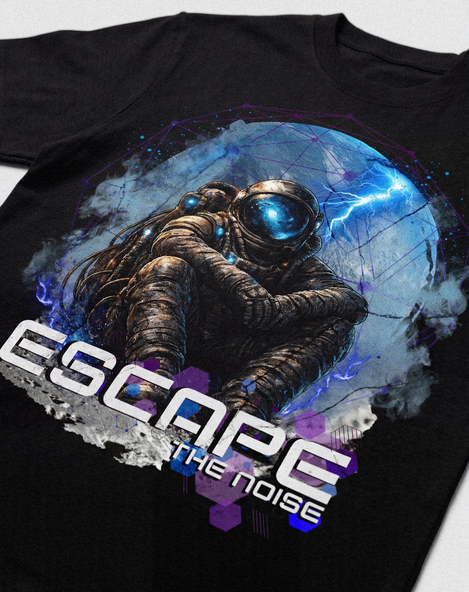 Astronaut Streetwear Graphic Space Escape T-Shirt