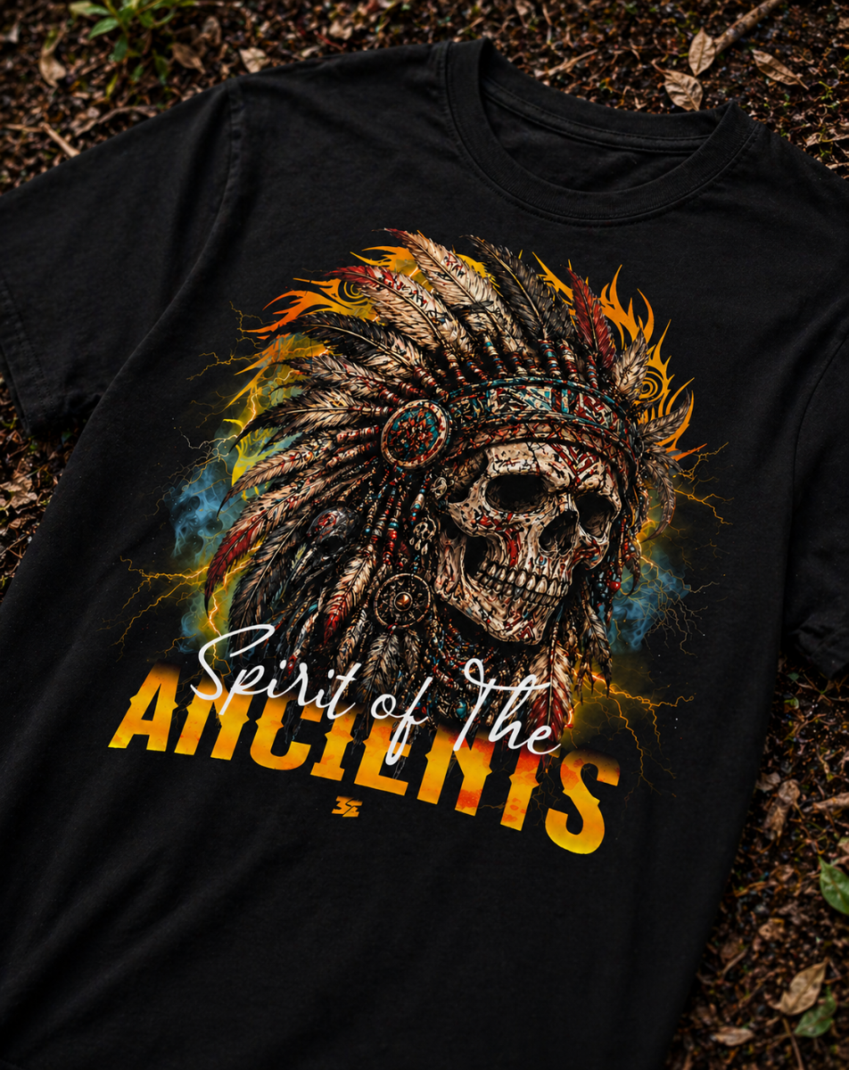 Ancient Skull Tribal Streetwear T-Shirt