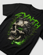 Cyber Skull Streetwear Grafik T-Shirt