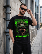 Game Over Rage Grafik Streetwear T-Shirt