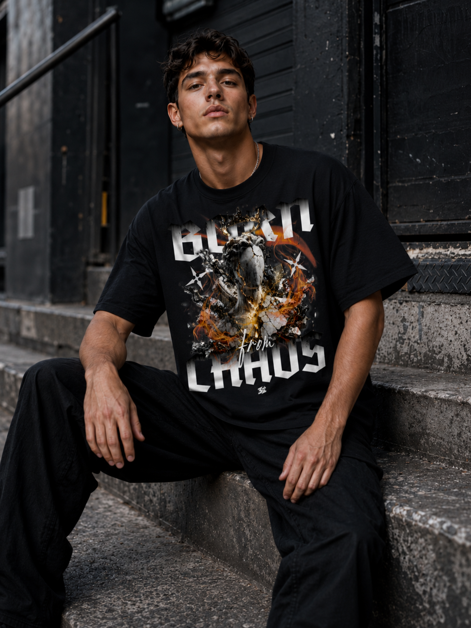 Born From Chaos Graphic Streetwear T-Shirt