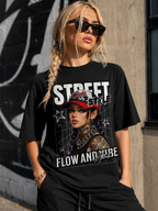 T-shirt z grafiką w stylu miejskim