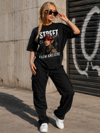 T-shirt z grafiką w stylu miejskim
