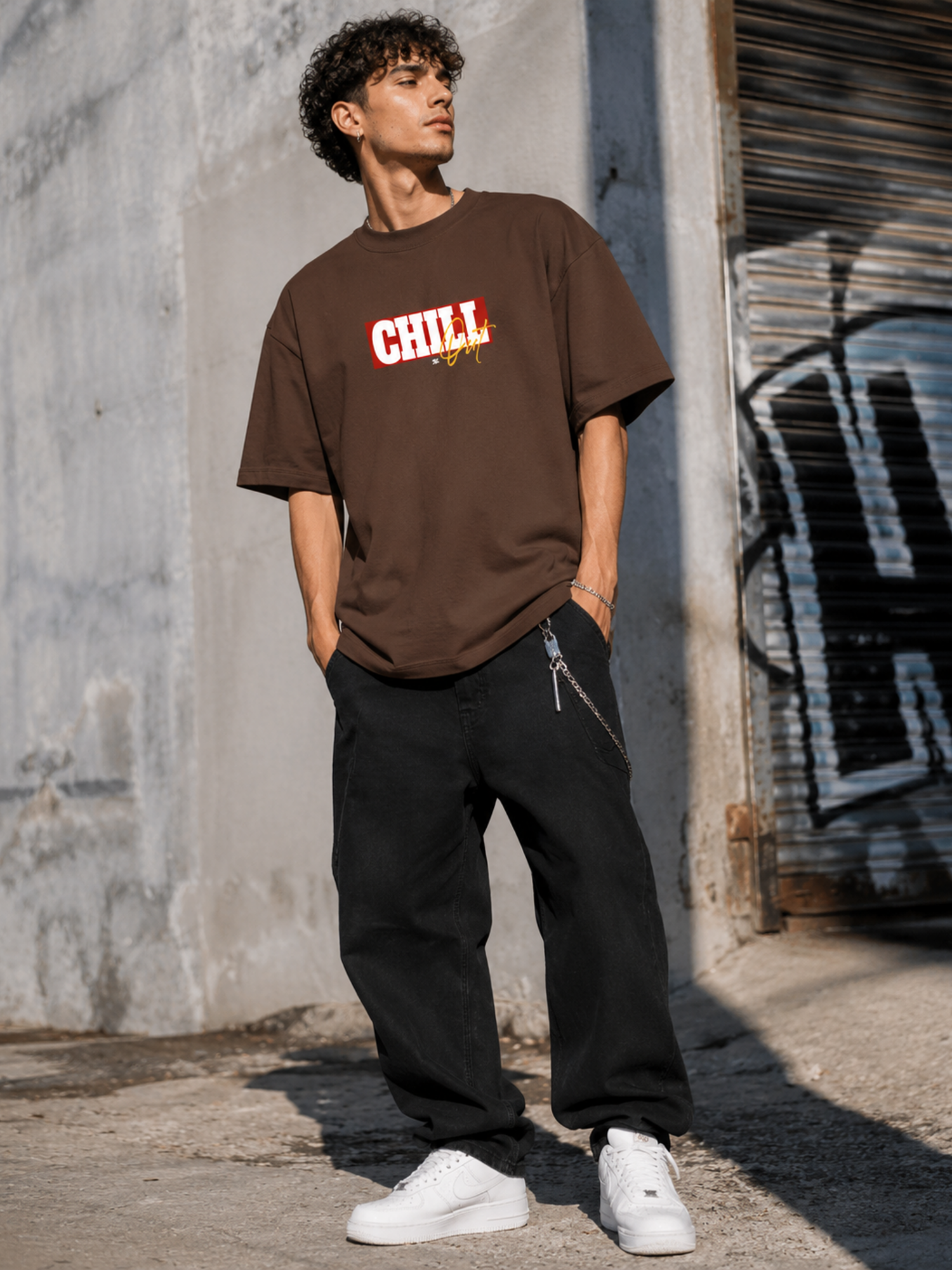 Chill Out Minimal Streetwear Graphic T-Shirt