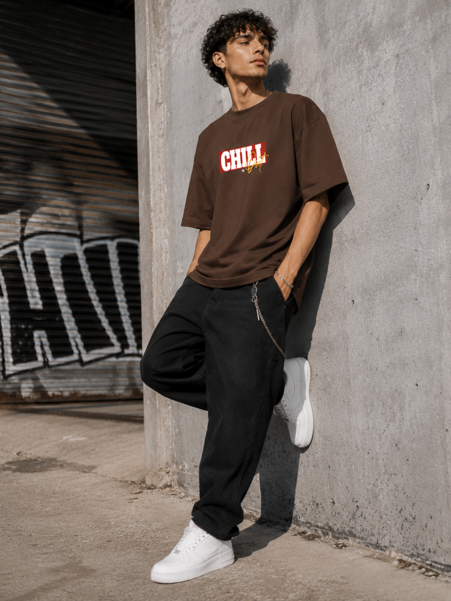 Chill Out Minimal Streetwear Graphic T-Shirt