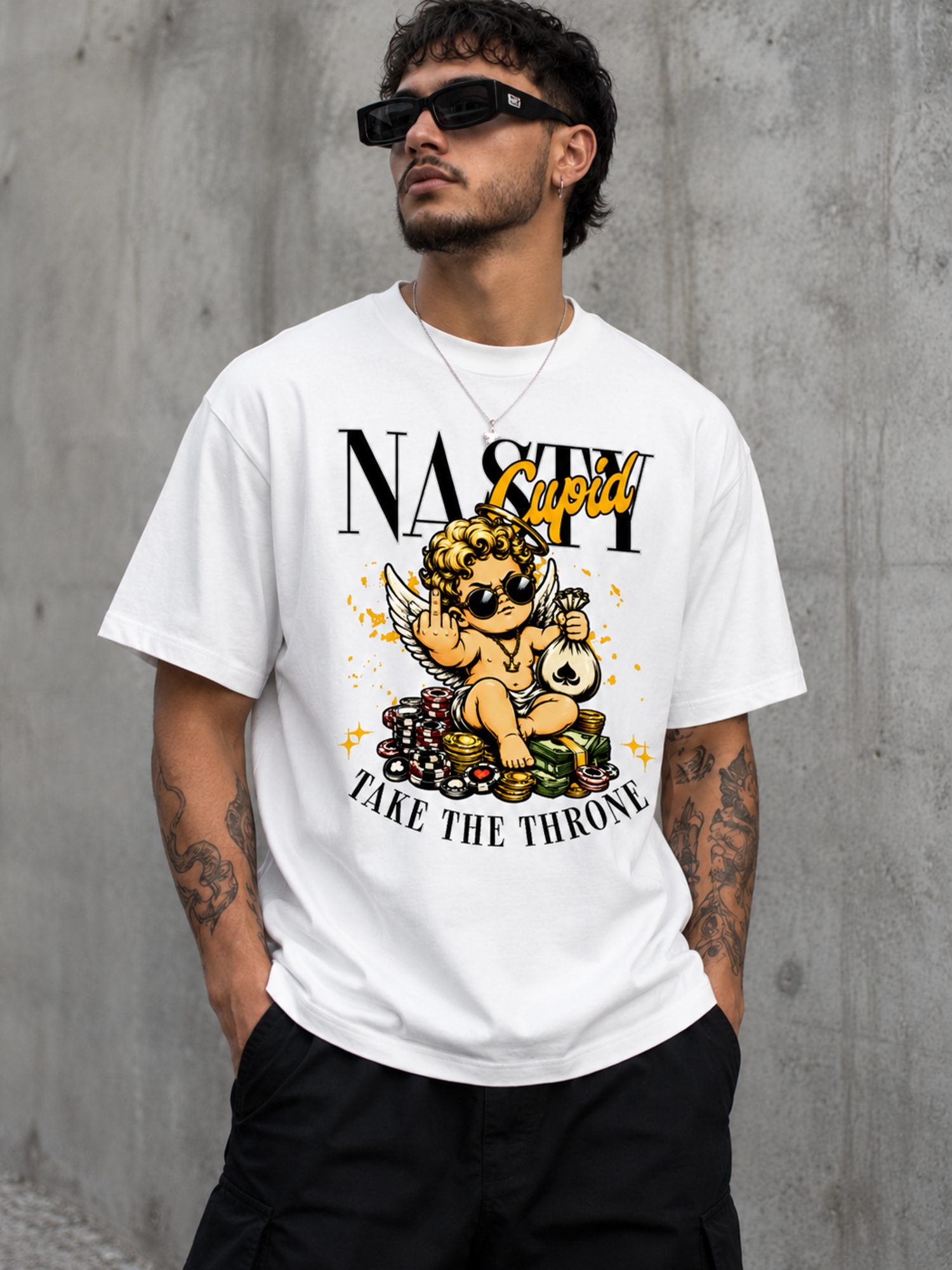 Nasty Cupid Graphic Streetwear T-Shirt