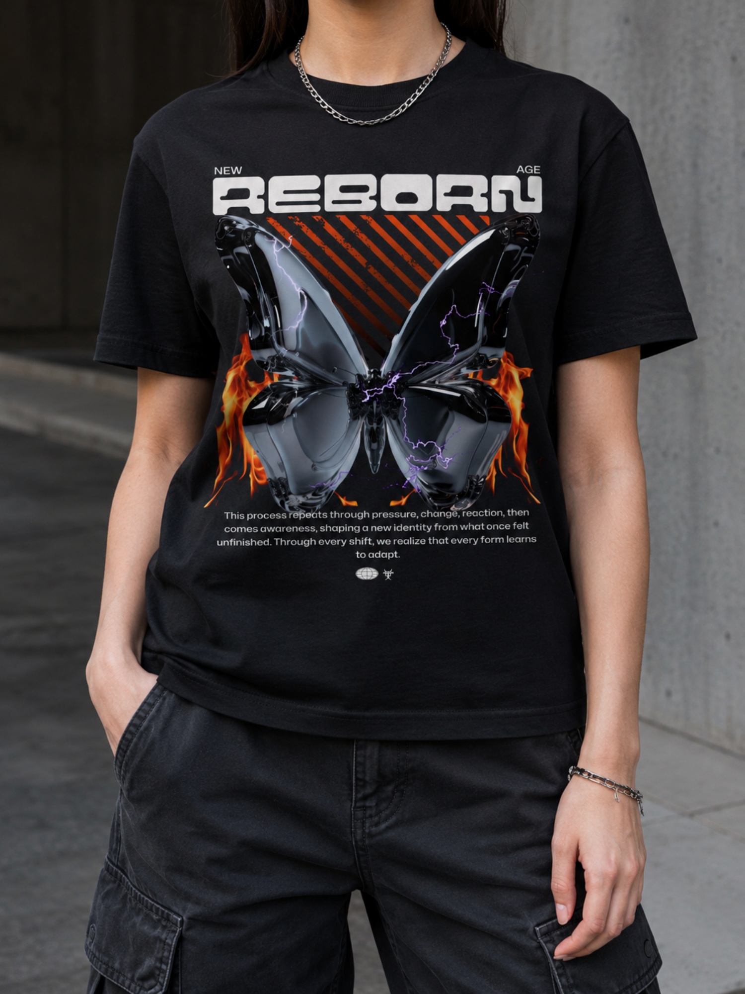 Reborn Butterfly Graphic T-Shirt