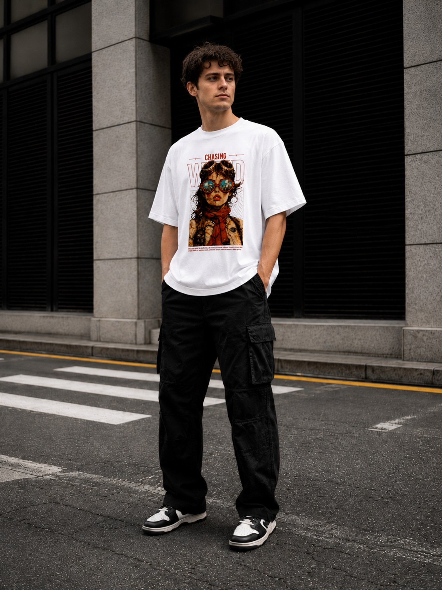 Vintage Aviator Wind Graphic Streetwear T-Shirt