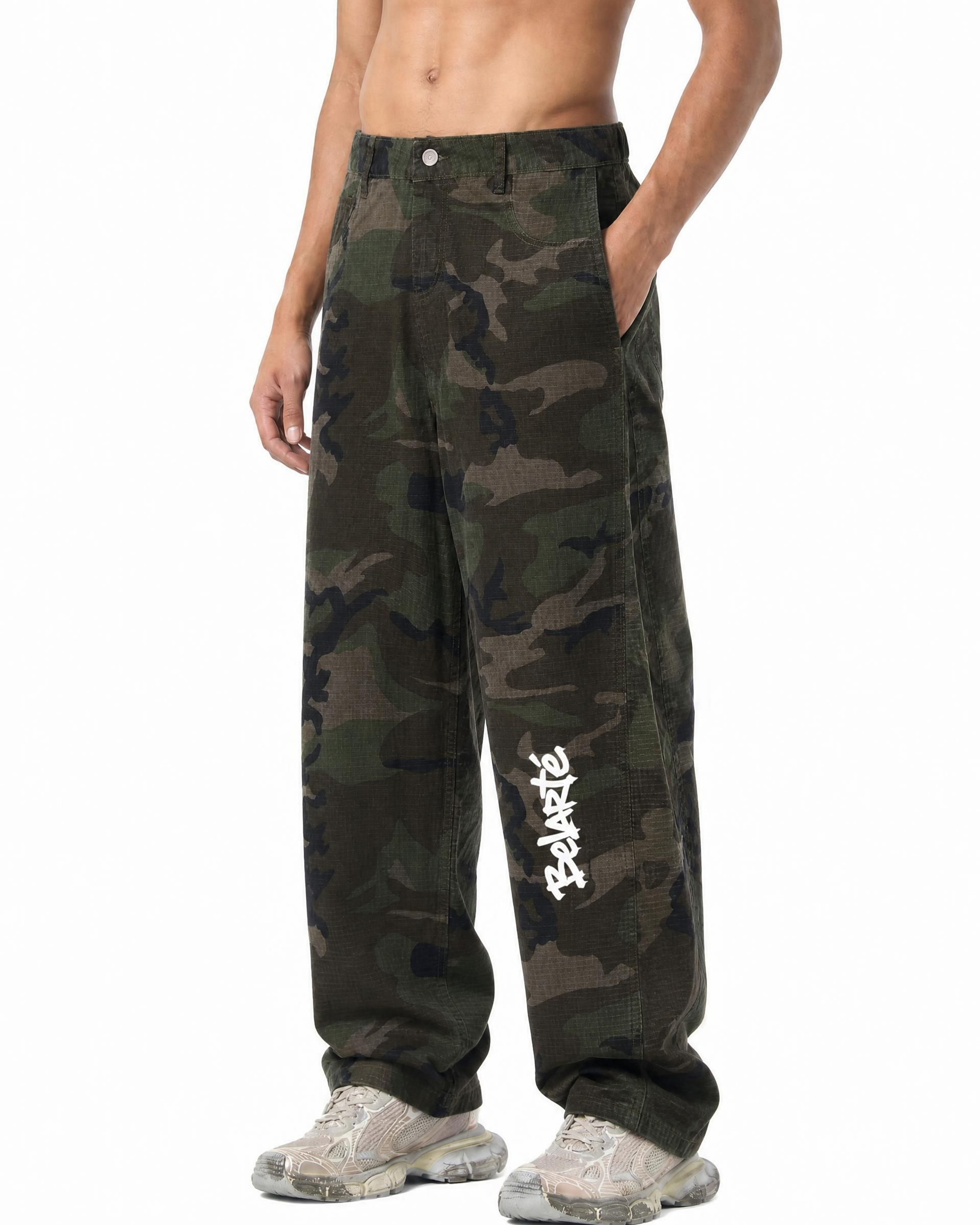 Belarté Chaos Camo Wide Leg Pants