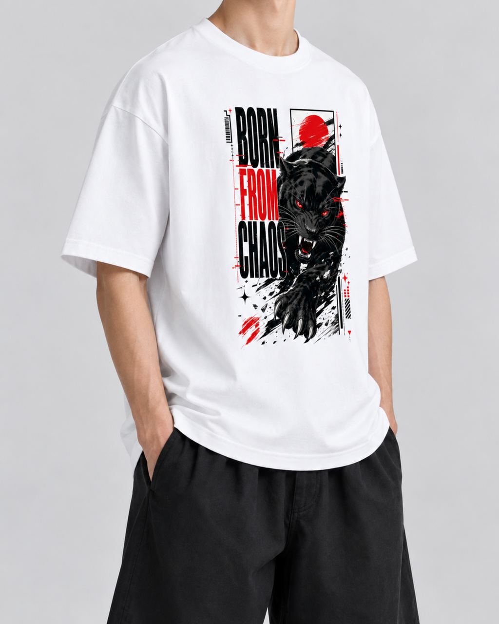 Belarté Wild Panther Streetwear T-shirt graphique - vue du produit 5