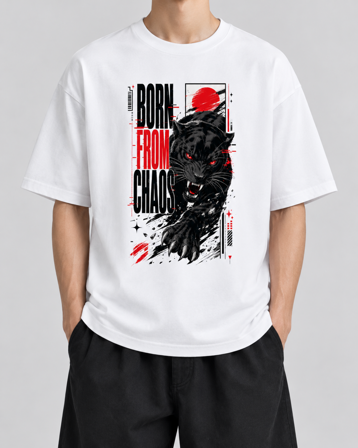 Belarté Wild Panther Streetwear T-shirt graphique - vue du produit 2