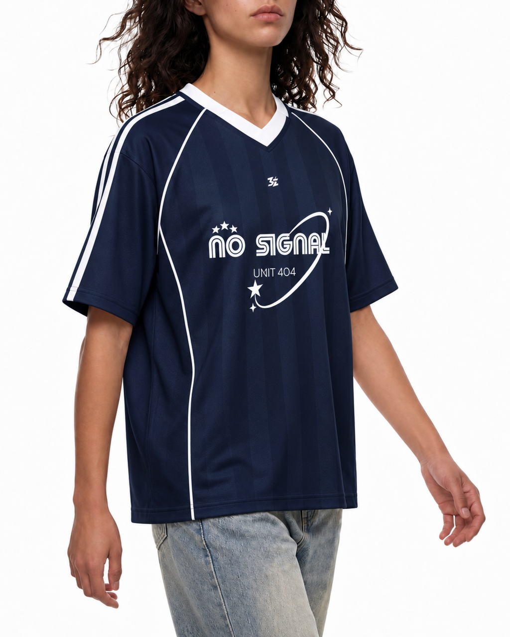 Belarté No Signal 404 Jersey back streetwear mockup in grey with 404 graphic