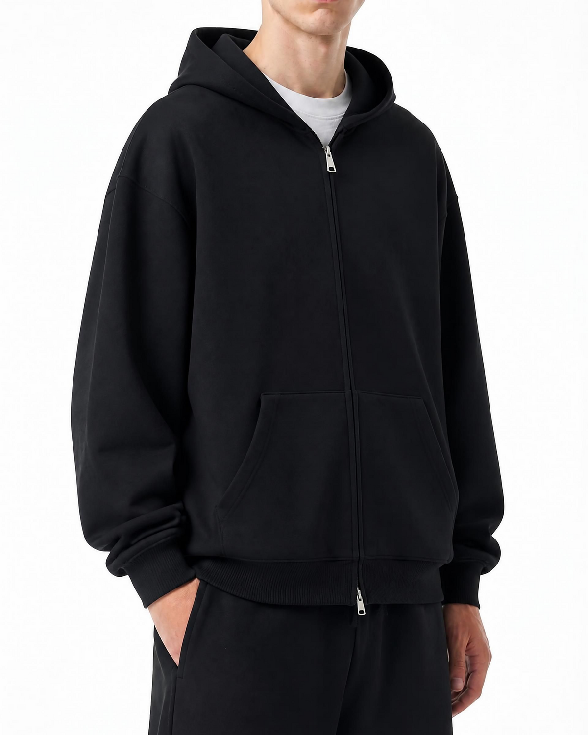 Belarté Curious About Evil Graphic Zip Hoodie in black - product view 6