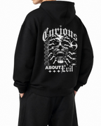 Belarté Curious About Evil Graphic Zip Hoodie in black - product view 2