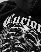 Belarté Curious About Evil Graphic Zip Hoodie in black - product view 7