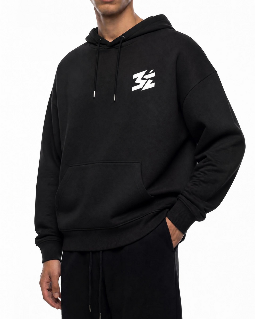 Belarté White Minimal Logo Sweat à capuche - vue détaillée du produit 2