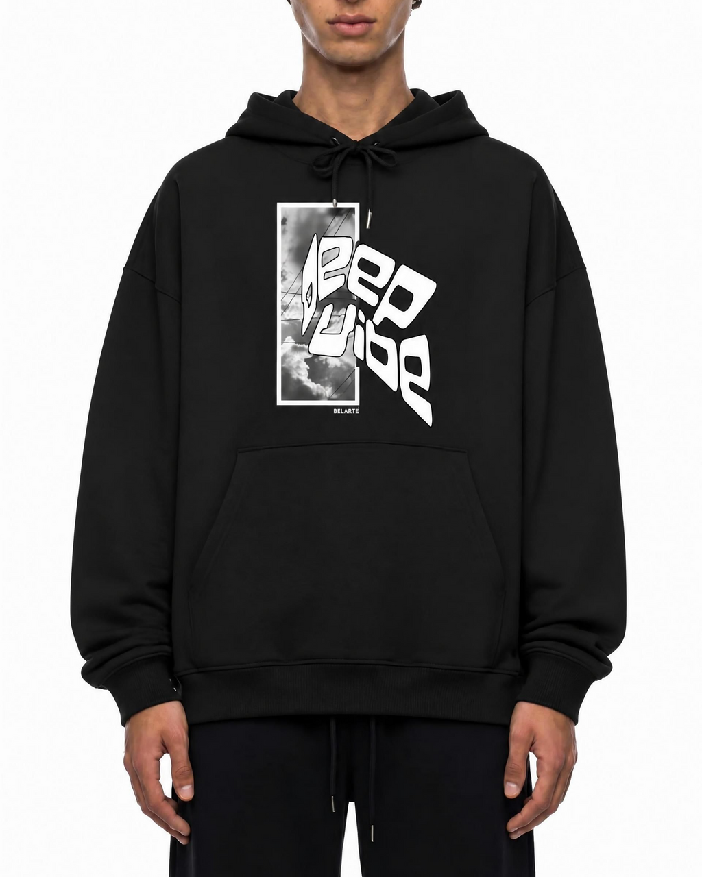Felpa con cappuccio Deep Mode Belarté, dettaglio del capo
