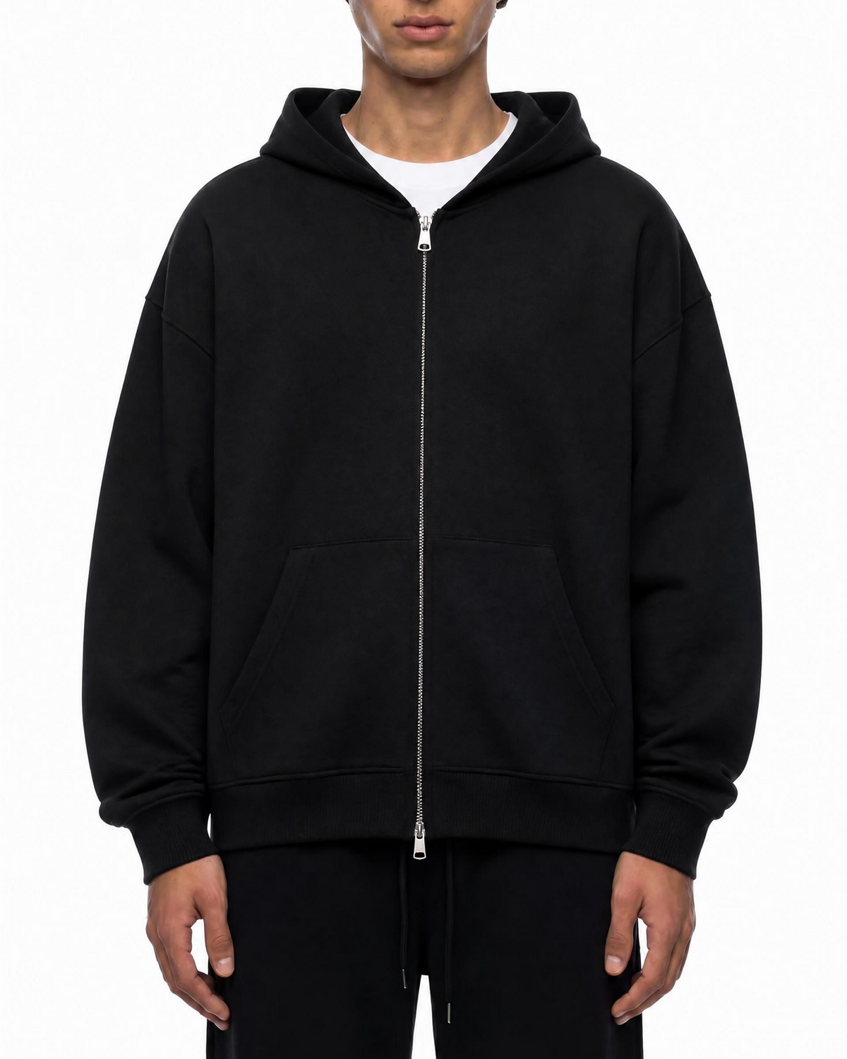 Belarté Dark Archer Sweat à capuche zippé graphique en noir - vue du produit 4