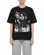 Belarté Noise Oversized Graphic T-Shirt in black - streetwear product view 2