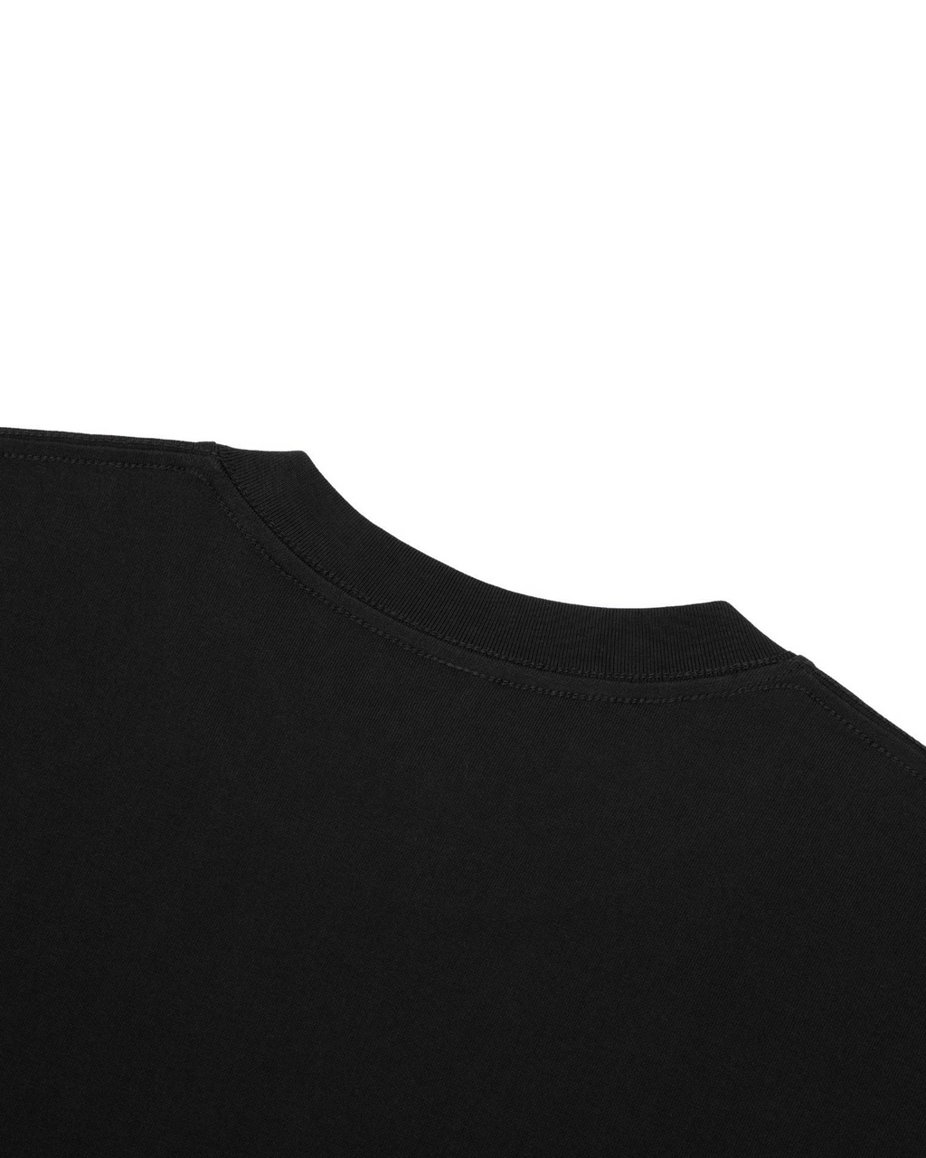 Black détail des coutures de manche courte - Belarté Noise Oversized T-shirt