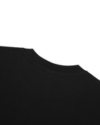 Black short sleeve stitching detail - Belarté Noise Oversized T-Shirt