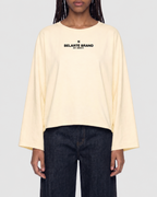 Belarté Women's Oversized Batwing Crop T-shirt - product photograph 2 of 5