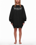 Belarté Fallen Angel women's oversized vintage washed sweatshirt dress - product image 3 of 13