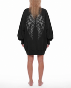 Belarté Fallen Angel women's oversized vintage washed sweatshirt dress - product image 5 of 13