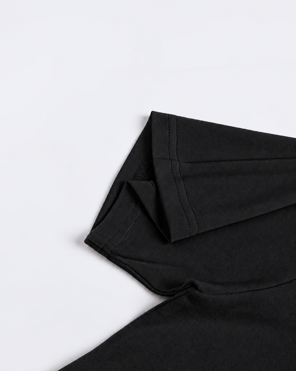 Black Belarté Six Seven T-shirt showing the sleeve and neckline