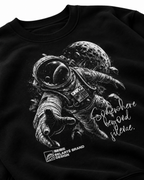 Belarté Oversized Astronaut Graphic Sweat - Space Streetwear Crewneck - vue du produit 3