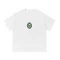 Belarté After Hours London moth graphic cotton T-shirt, White front with small chest motif